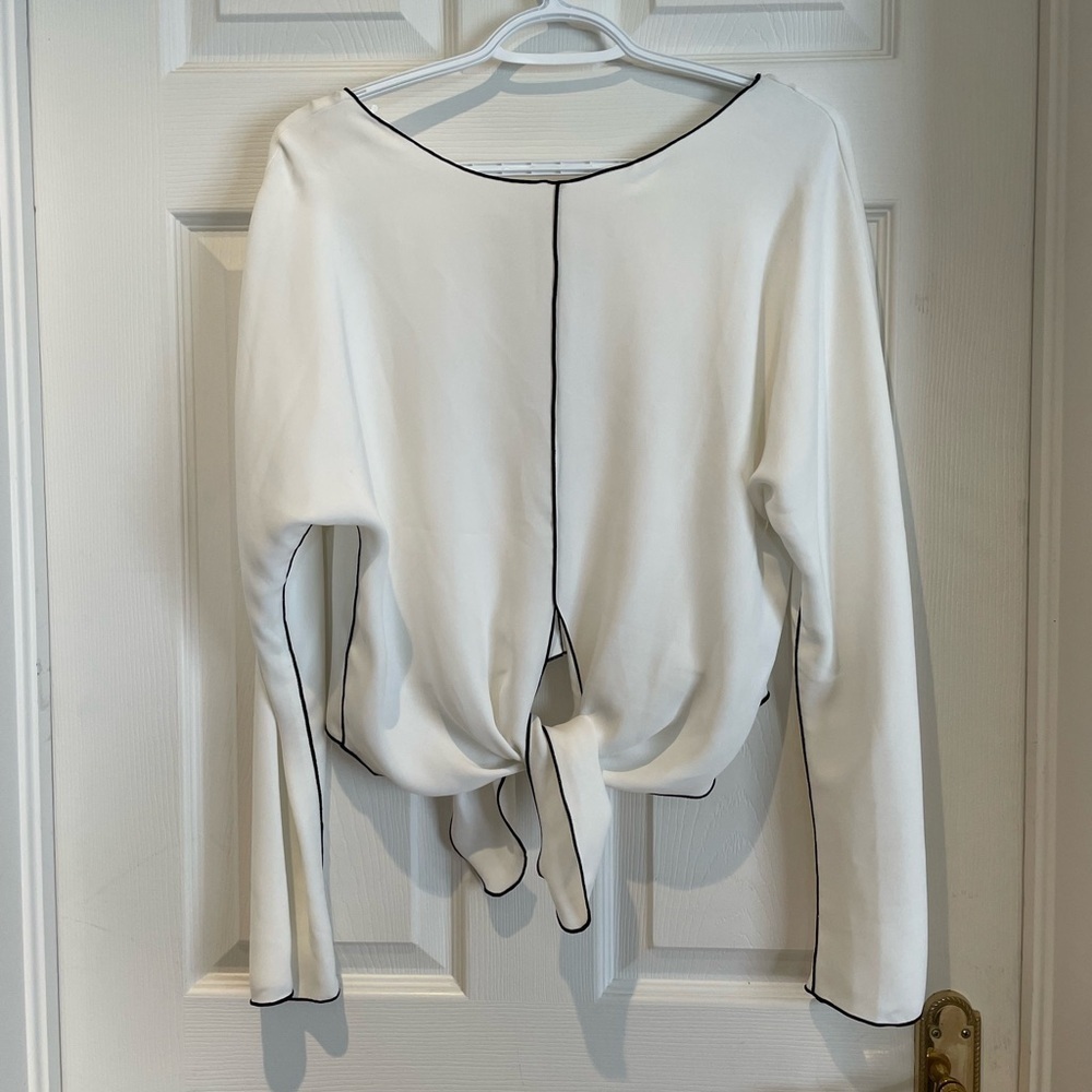 BABATON tie blouse